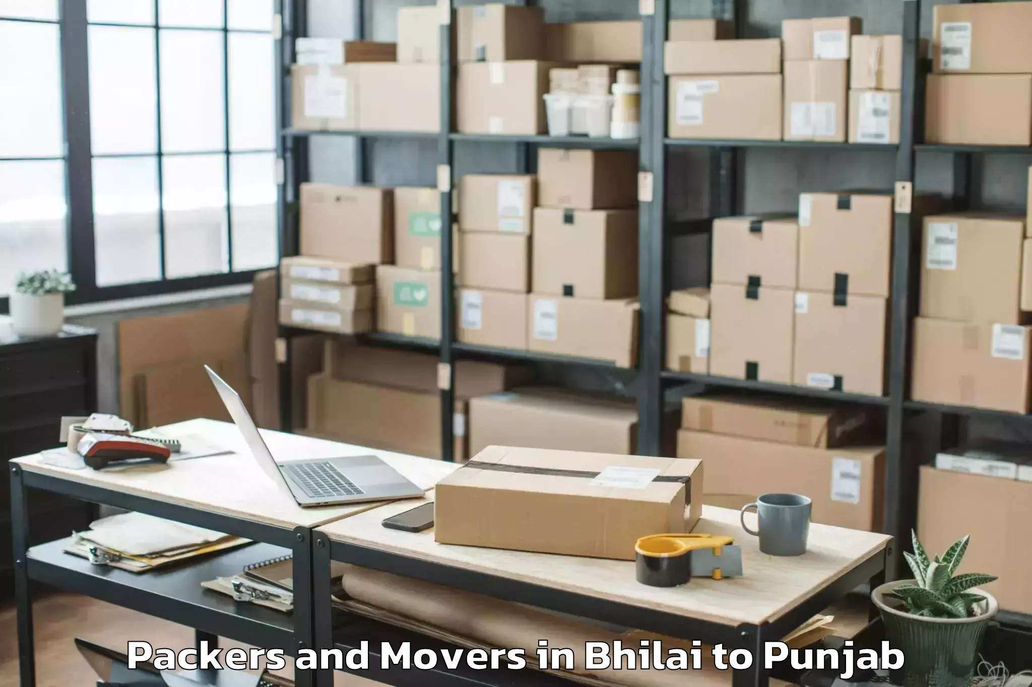 Reliable Bhilai to Amritsar Airport Atq Packers And Movers